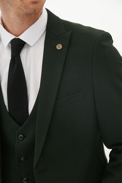 Bromley Olive Check Blazer