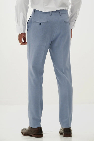 HM5 Sky Blue Plain Tailored Trousers