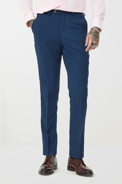 Max Royal Diamond Textured Trousers