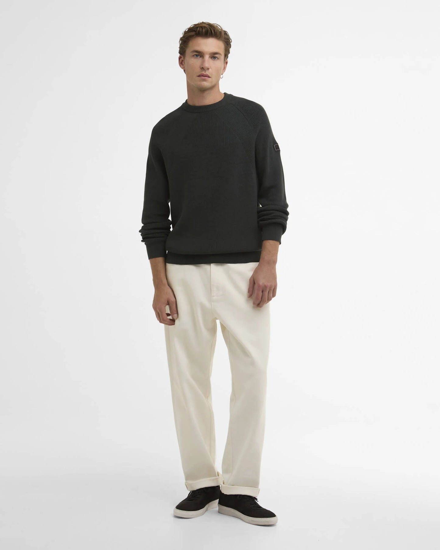 Monmouth Crew Neck Jumper (Forest Venue)