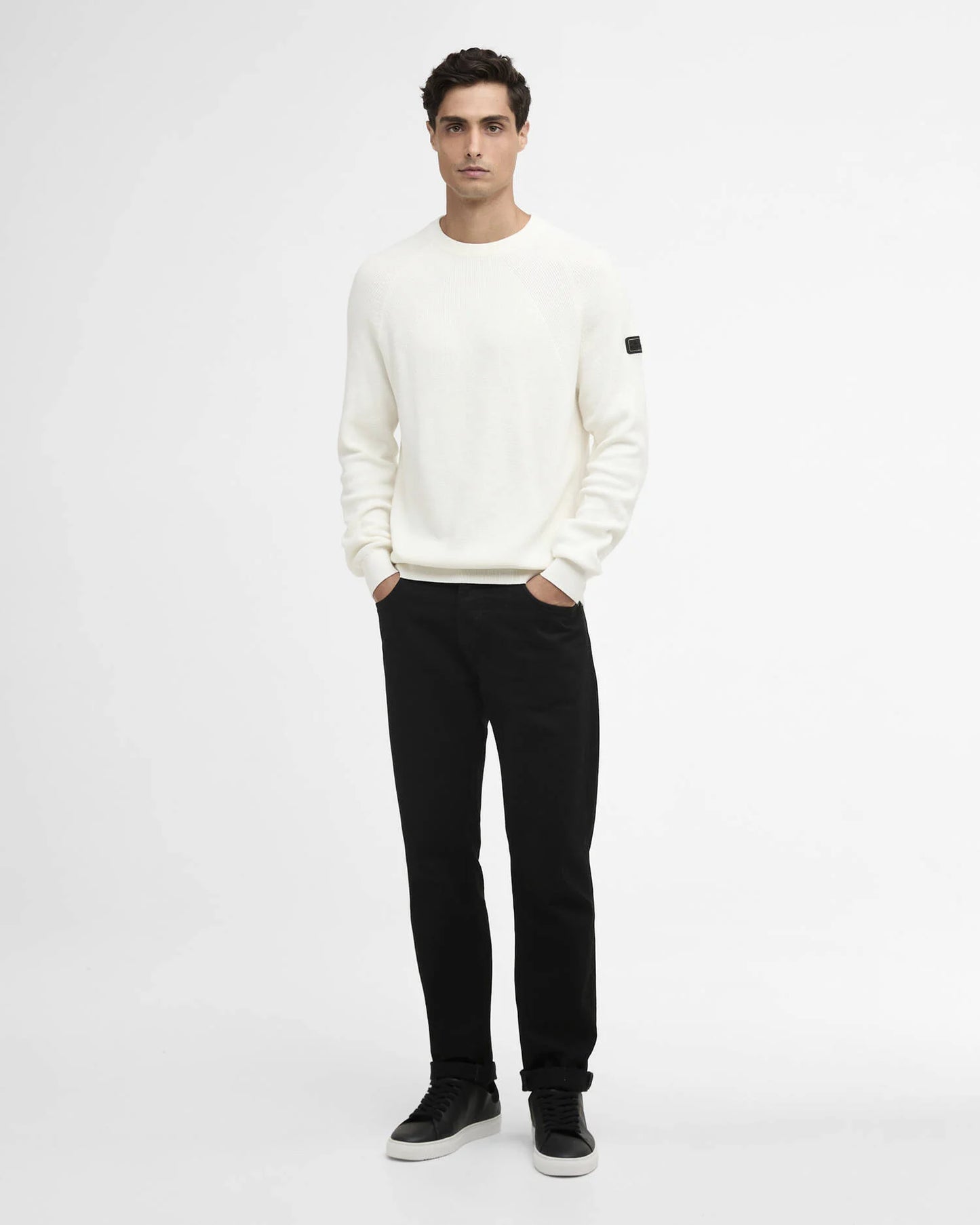 Monmouth Crew NecK Jumper (In Whisper White)