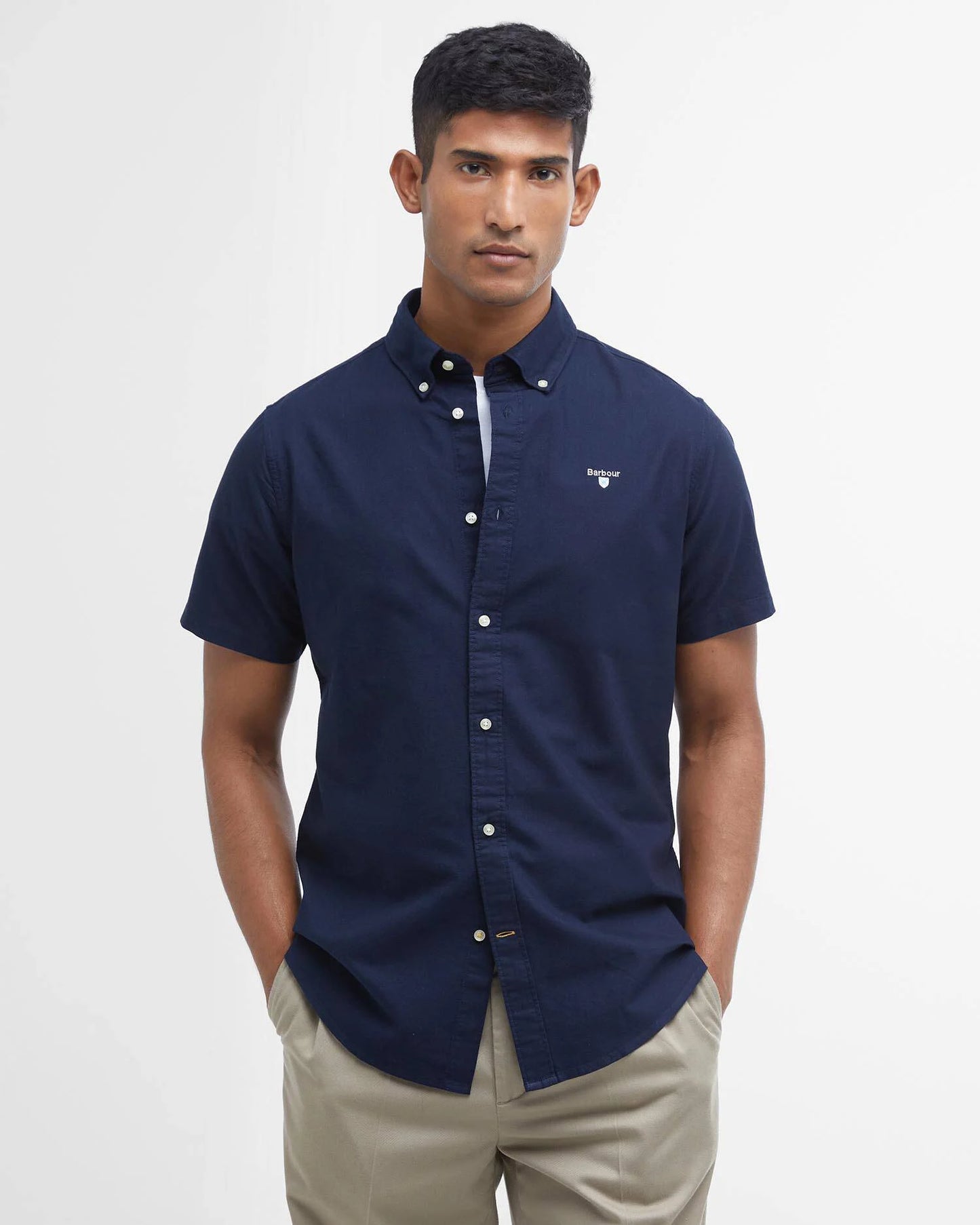Oxtown Oxford Short Sleeve Shirt (In Navy)