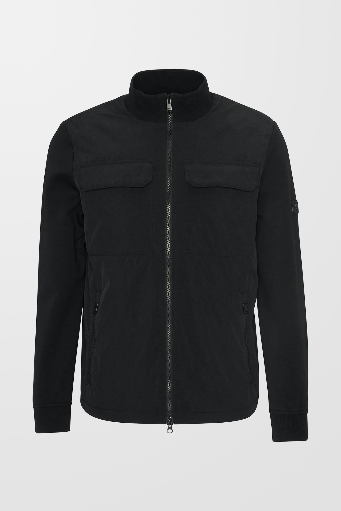 Ethan Quilted Sweatshirt (In Black)