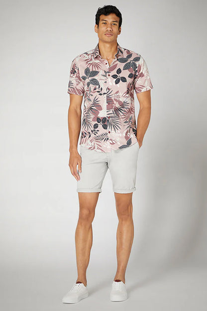 Emilio Shorts Cotton Stretch (Stone)