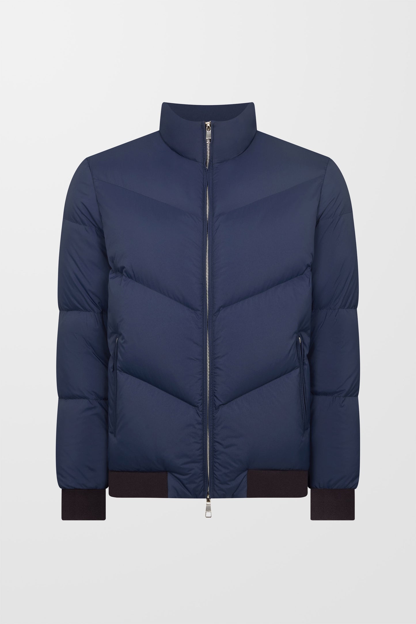 Regular Fit Down-Filled Quilted Jacket (in Blue)