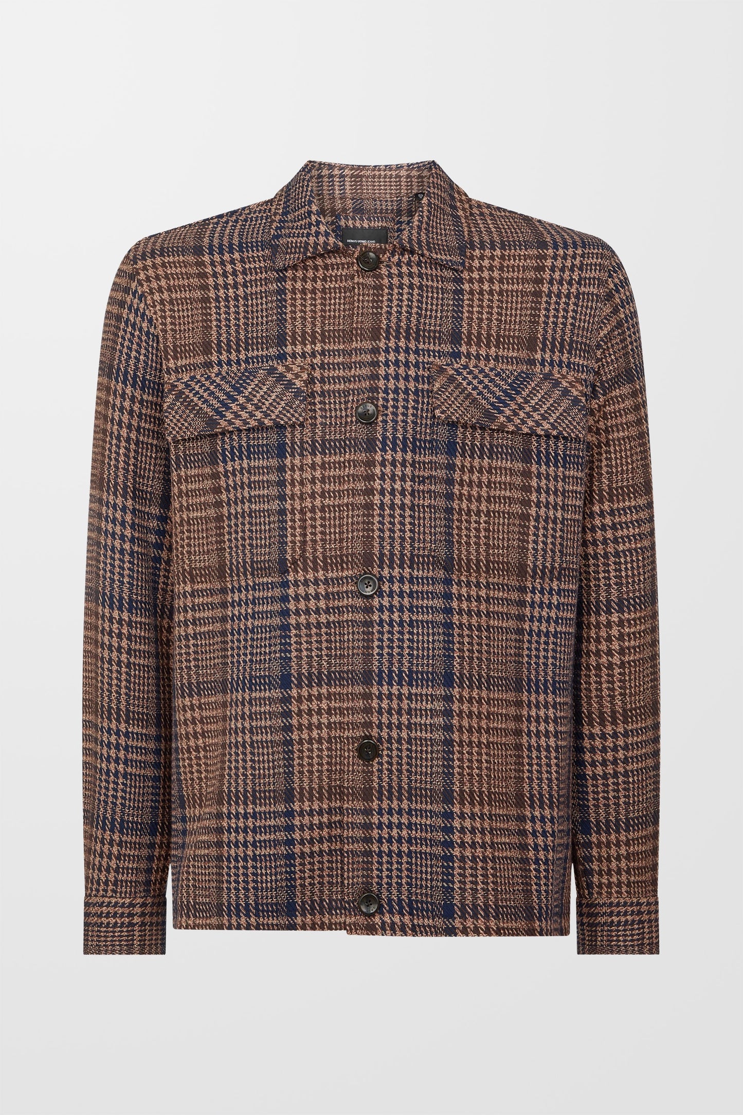 Regular Fit Houndstooth Shacket