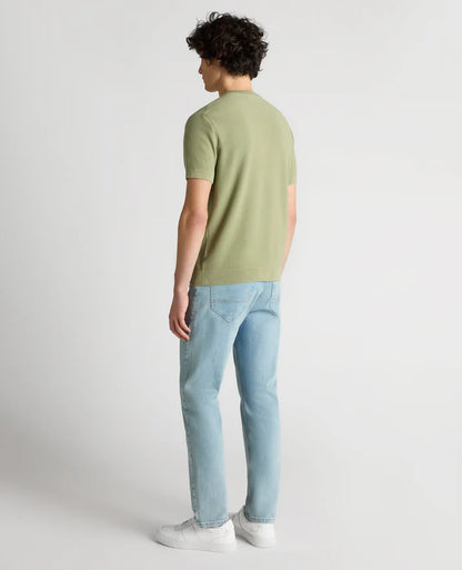 Slim Fit Waffle Knitted Tee