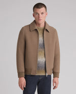 Tyler Bomber Tailored Coat (Taupe)
