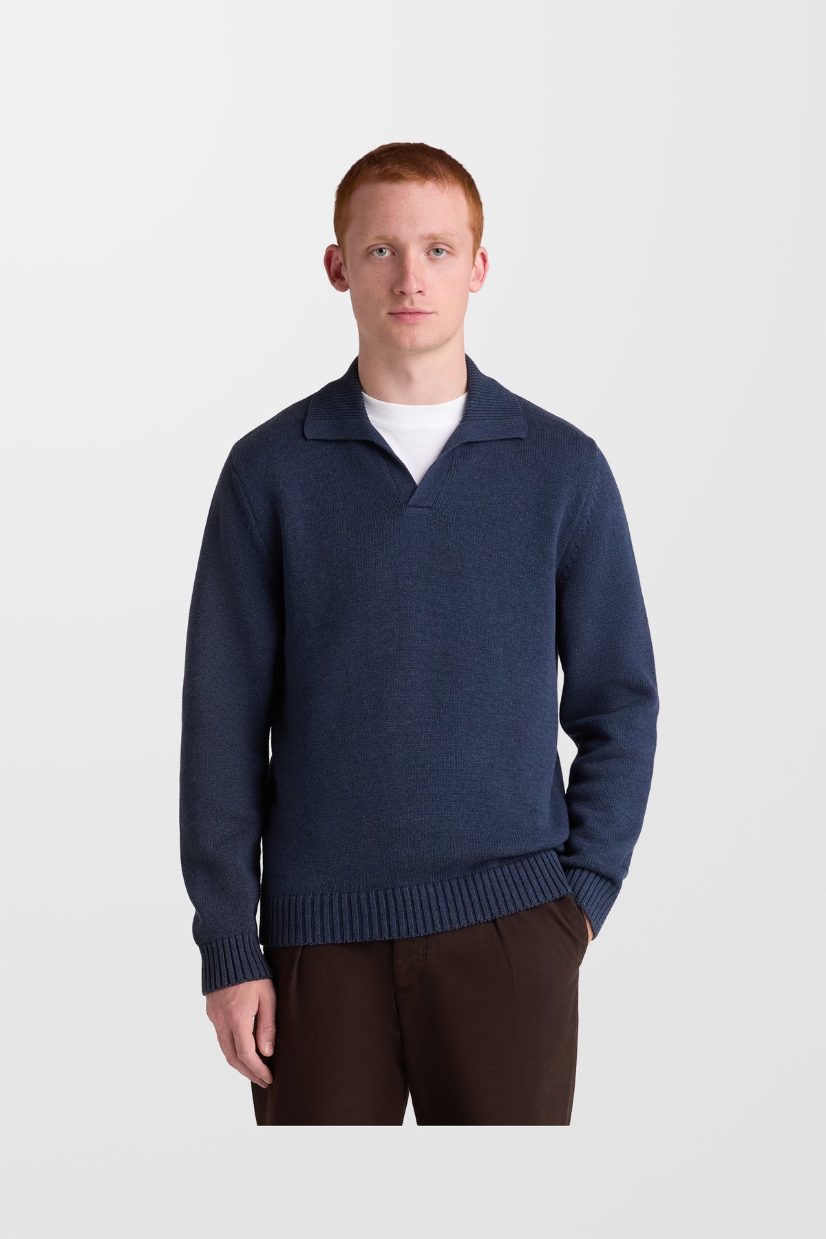 V-Neck Collar Sweatshirt