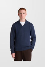 V-Neck Collar Sweatshirt