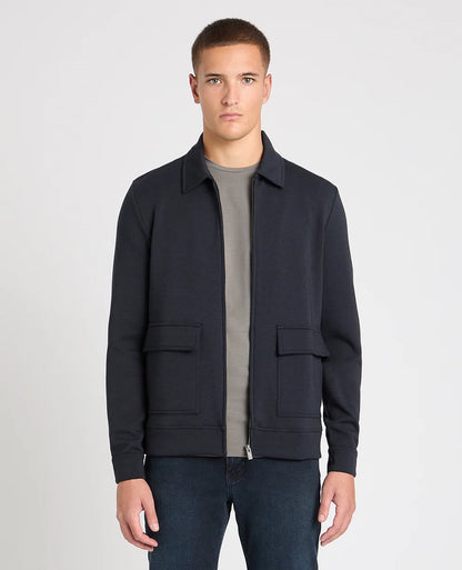 Bamboo Blend Overshirt (Navy)