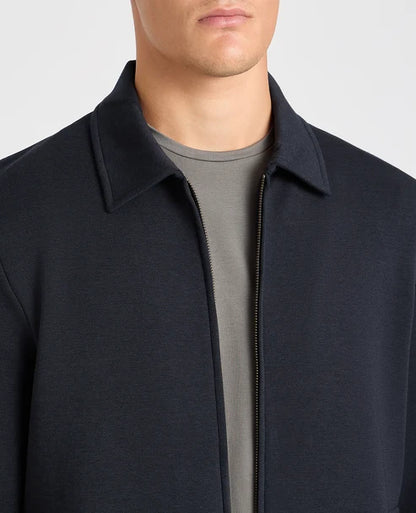 Bamboo Blend Overshirt (Navy)
