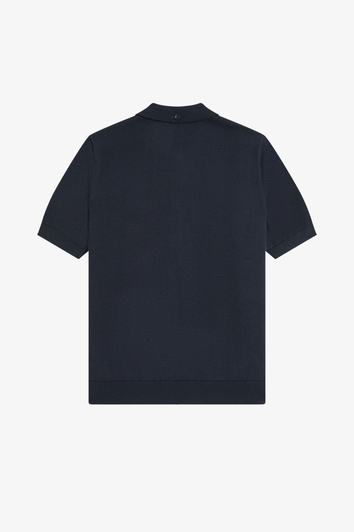 Cable Knitted Polo shirt (In Navy)