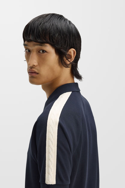 Cable Taped Polo Shirt (608)