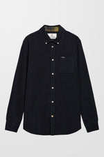 Ramsey Tailored Cord Shirt (in Navy)