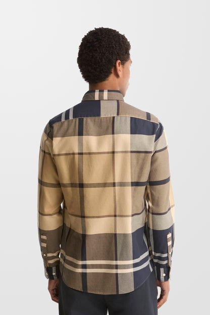 Dunoon Tailored Long Sleeve Shirt ( In Birchwood )