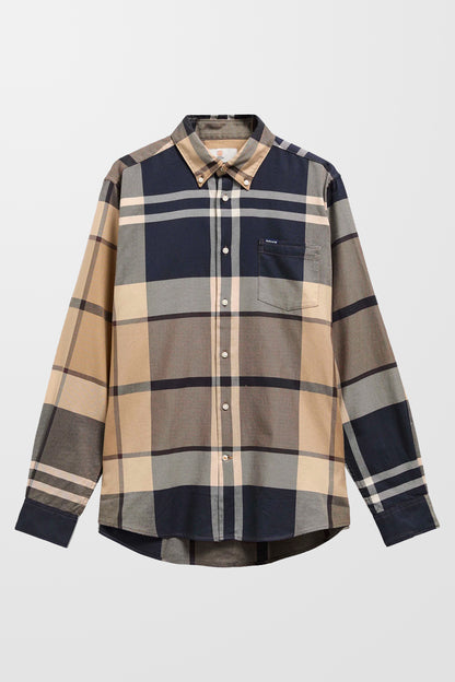 Dunoon Tailored Long Sleeve Shirt ( In Birchwood )