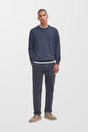 Pima Cotton crew Neck Jumper ( In Navy )