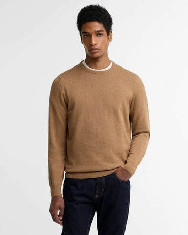 Pima Cotton Crew Neck Jumper ( In Sandstone )