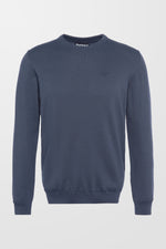 Pima Cotton crew Neck Jumper ( In Navy )