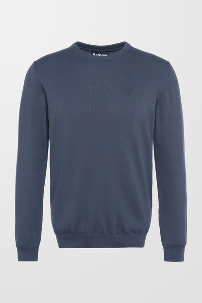 Pima Cotton crew Neck Jumper ( In Navy )