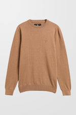 Pima Cotton Crew Neck Jumper ( In Sandstone )