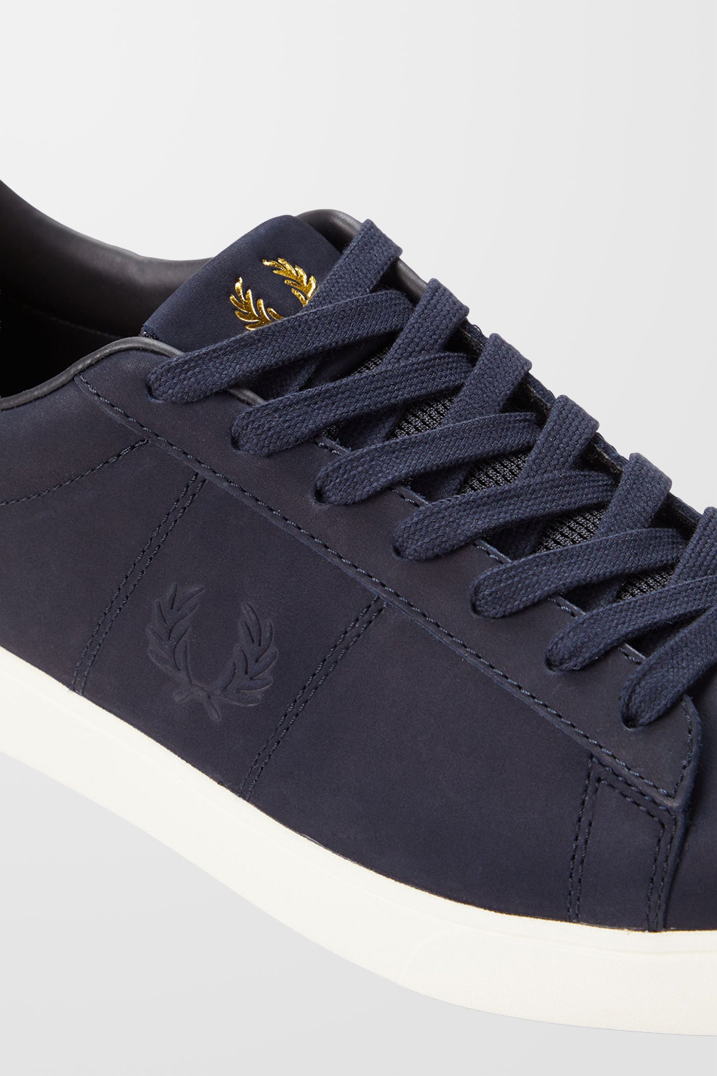Spencer Nubuck Trainers (in Navy)