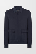 Tyler Bomber Tailored Coat (Navy)